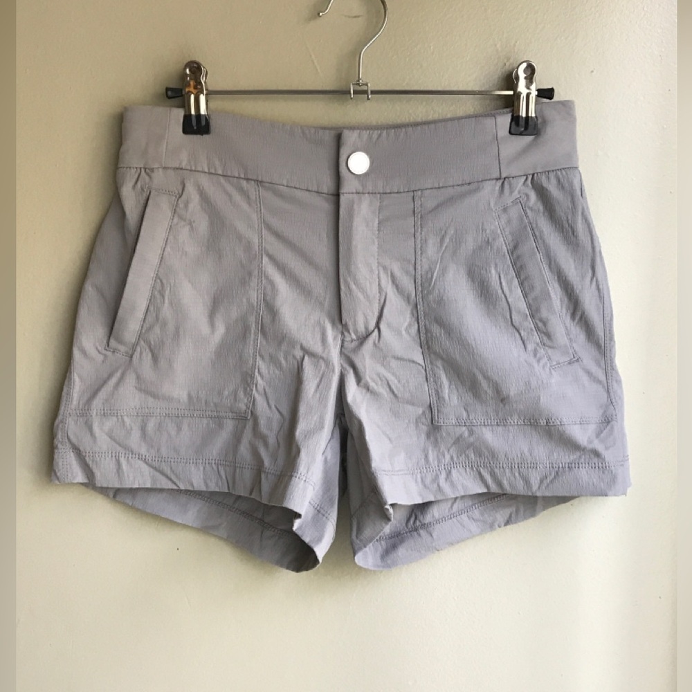 Athleta Trekkie Shorts 4” Grey Womens Outdoor Trail Hiking Athletic Size:0